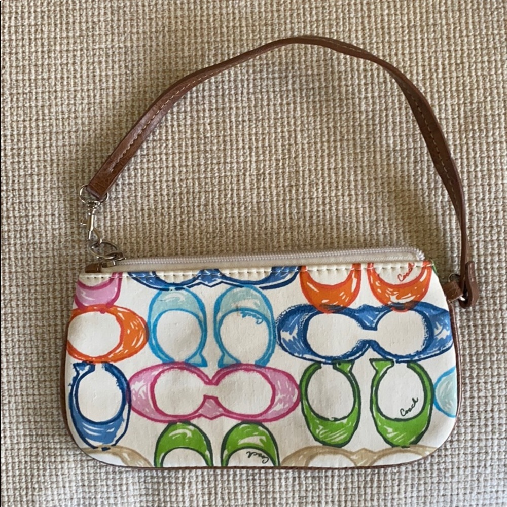 COACH Patchwork Wristlet - Picture 2 of 3